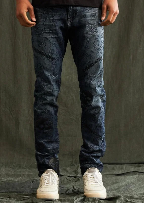 Carpenter Jeans for Function -Embellish NYC Bazan Dark Blue Jeans (024)