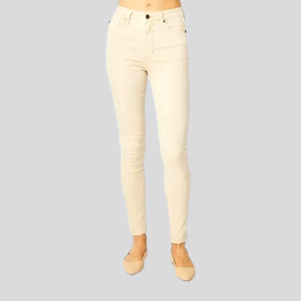 Graduation Jeans for Milestone -Color skinny jeans
 for women