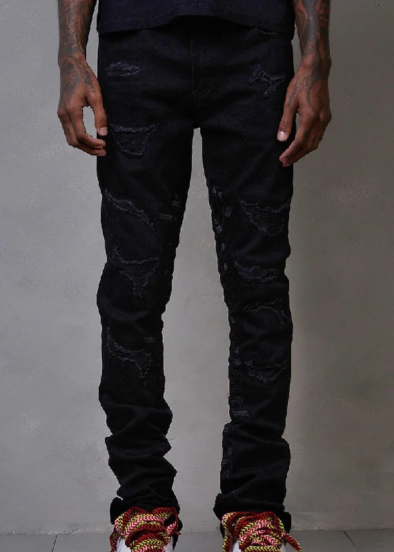 Mom Jeans for Vintage Appeal -GFTD Noah Black Wash Jeans