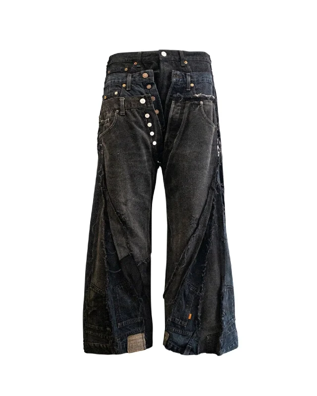 Embellished Back Pocket Jeans for Glamour -Jeans Triple