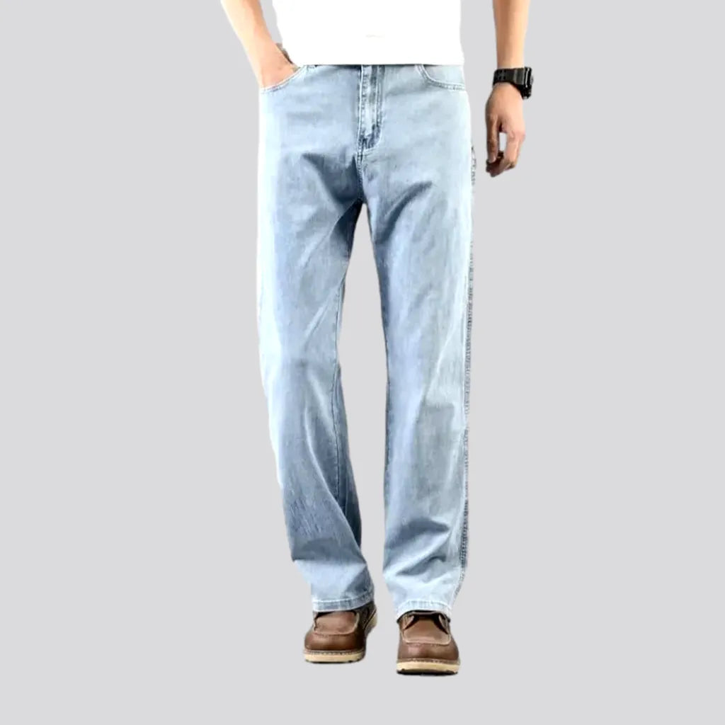 Fishing Jeans for Water -Thin men's whiskered jeans