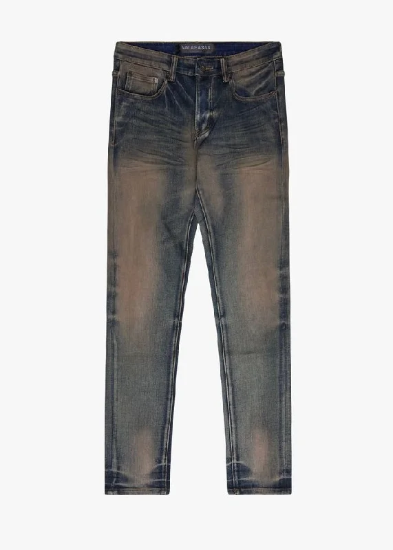 Zipper Fly Jeans for Convenience -Valabasas “Mr. Flex” Dark Vintage Skinny Jeans