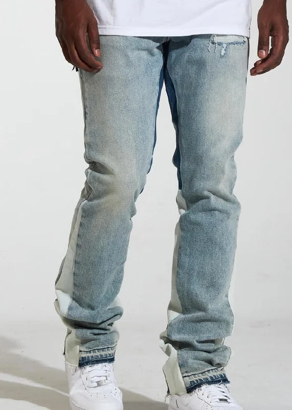 Raw Denim Jeans for Authentic -Crysp Arch Light Stacked Jeans (022)