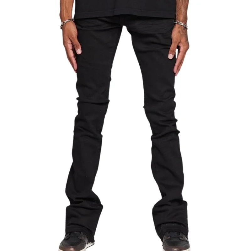 Cropped Jeans for Summer Look -ESNTL Lab “Core Black” Stack Jeans