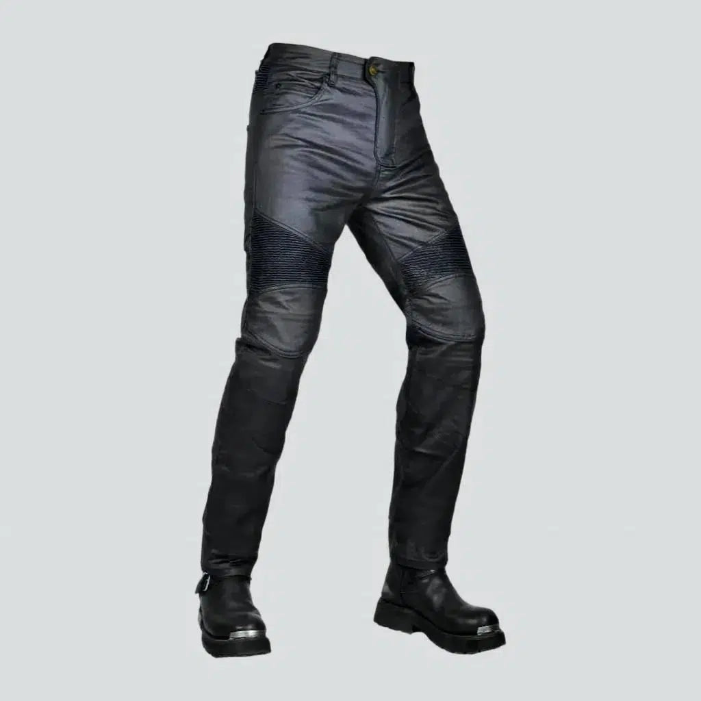 Weekend Jeans for Lazy -Biker men's wax jeans