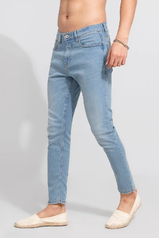 Five Pocket Jeans for Storage -Zen Sky Blue Jeans