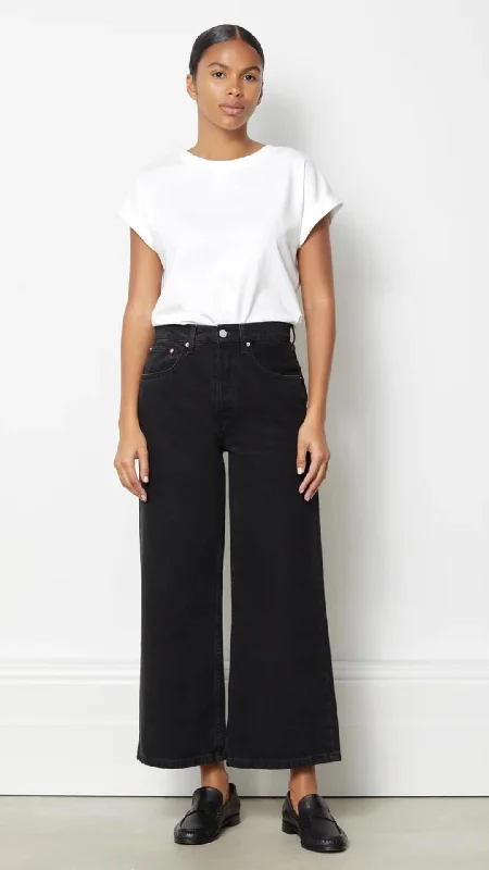 Back Pocket Jeans for Design -Wide Leg Black Jeans By Albaray