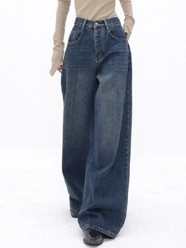 Tapered Jeans for Modern -High Waist Slimming Loose Straight Leg Boyfriend Jeans