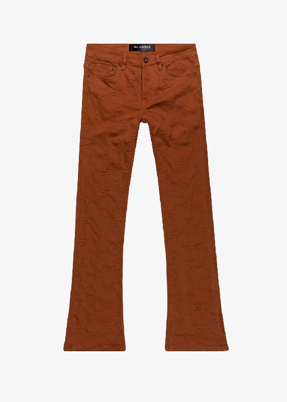 Father's Day Jeans for Present -Valabasas “Frith” Tangerine Stacked Flare Jeans