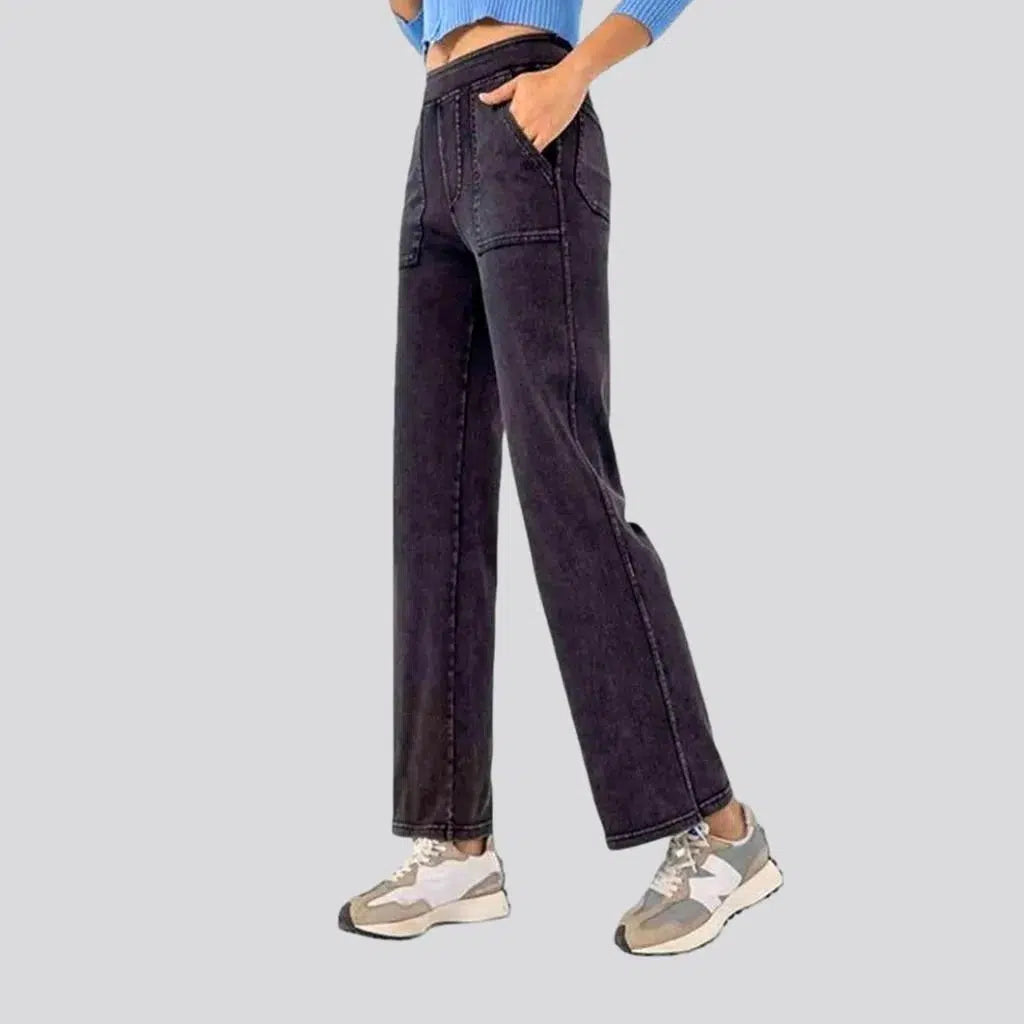 Affordable Jeans for Budget -90s stonewashed jeans
 for women