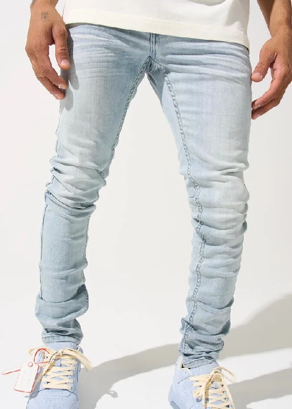 Relaxed Jeans for Comfortable -Serenede “Ice” Blue Jeans