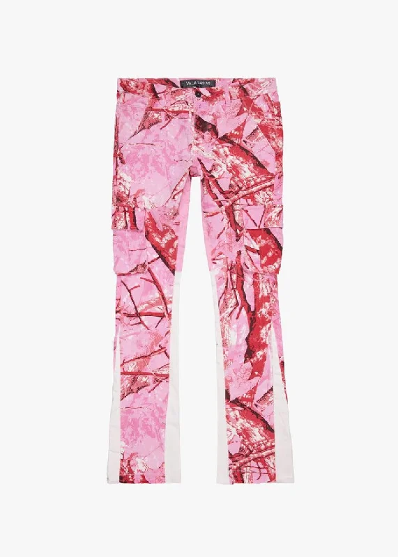 Designer Jeans for Luxury -Valabasas “Commander” Orchid Stacked Flare Jeans