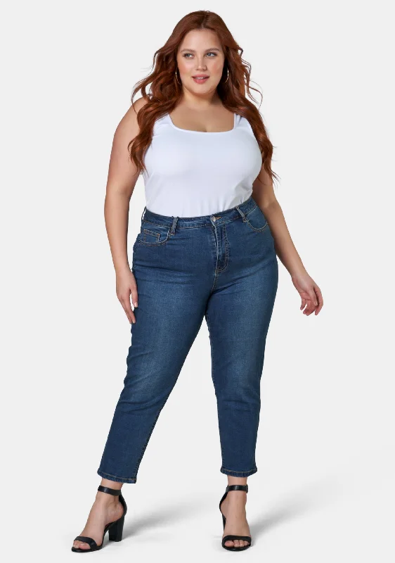 Business Jeans for Dressy -Bobbie Curve Crop Jeans