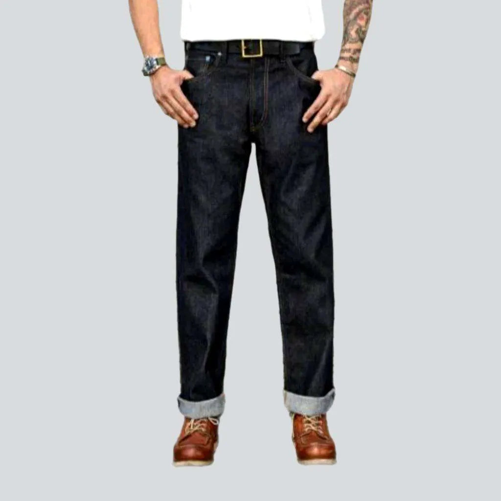 Jean Skirts for Feminine -Mid-weight men's self-edge jeans