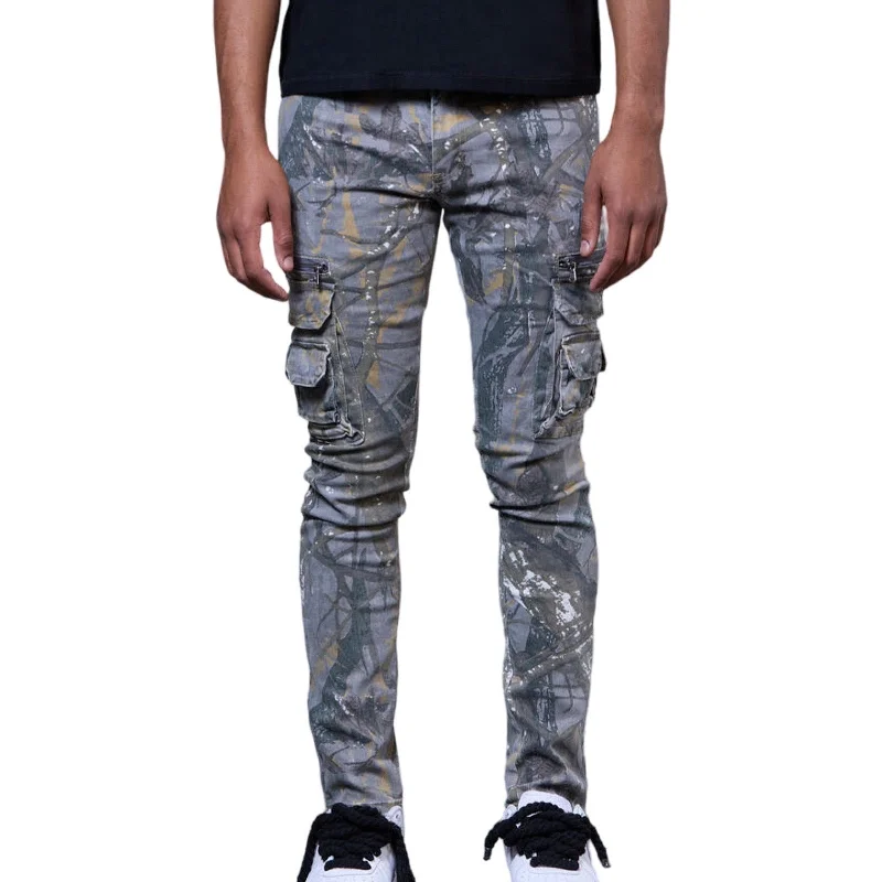 Business Jeans for Dressy -GFTD “Magic” Camo Wash Jeans