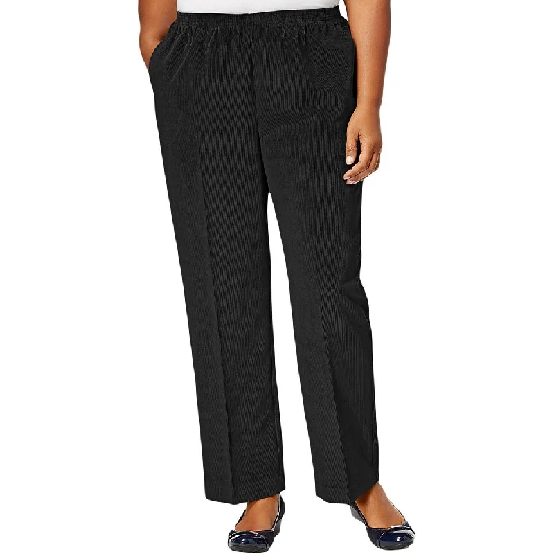 Soft stretch tight trousers for men with comfortable waistband for all-day wear -Alfred Dunner Womens Plus Dressy Wear To Work Corduroy Pants