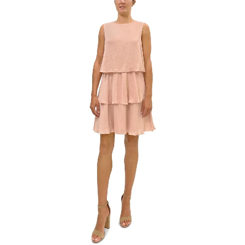 Party Dress with Bow for Cute Touch -Sam Edelman Womens Satin Tiered Cocktail and Party Dress