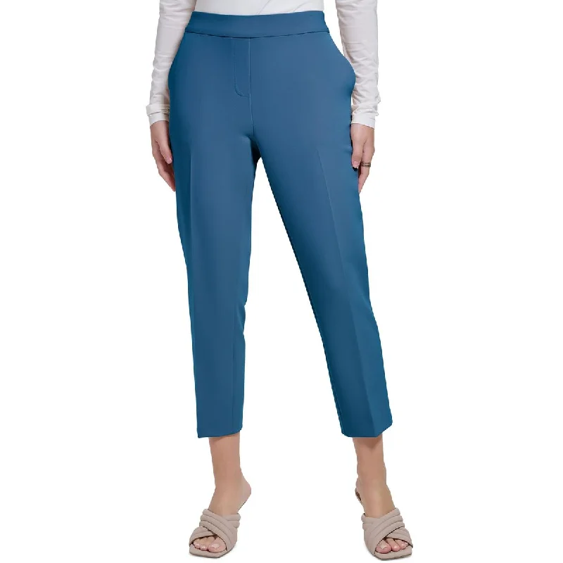 Denim tight trousers for women with skinny fit and timeless blue wash -Calvin Klein Womens Stretch Capri Cropped Pants