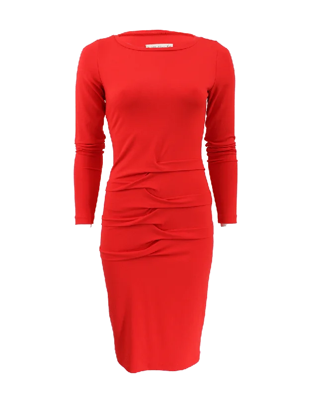 Long-sleeved Dresses for Coverage -Long Sleeve Jersey Dress