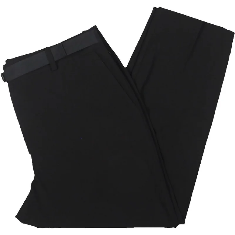 Sporty tight trousers for men with breathable material and performance-enhancing design -DKNY Womens Sunbaked Crepe Dress Pants