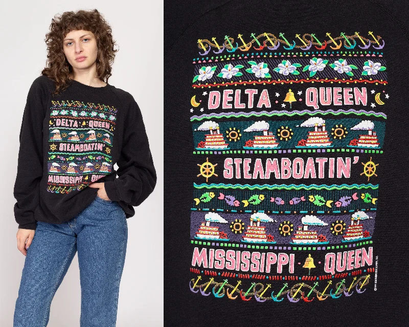 Nylon Shirts for Stretch -XXL 90s Delta Mississippi Queen Sweatshirt