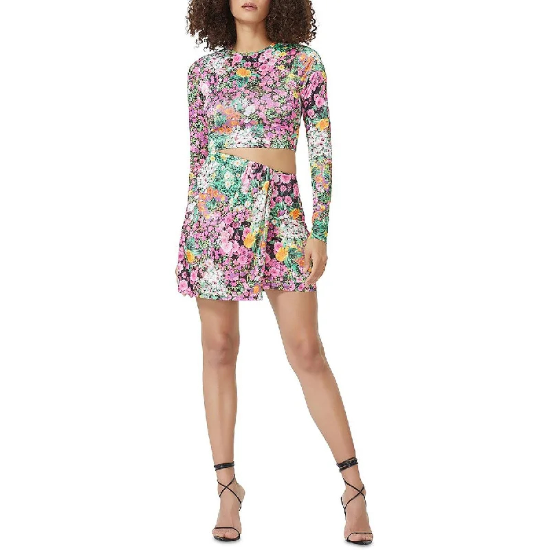 Silk Party Dress for Soft Touch -AFRM Womens Kloie Floral Print Cutout Cocktail and Party Dress