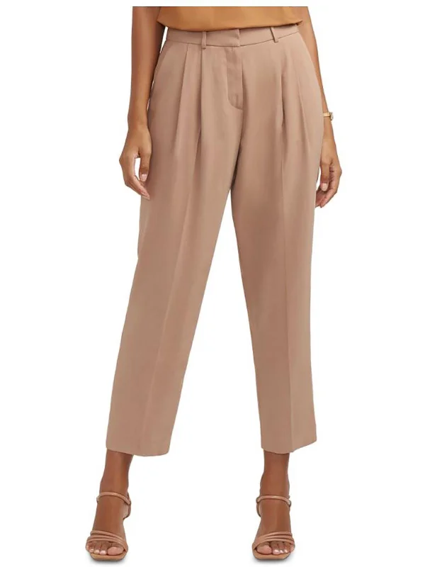 Retro-inspired tight trousers for men with a high-waisted fit and 80s vibe -Womens Suit Separate Professional Dress Pants