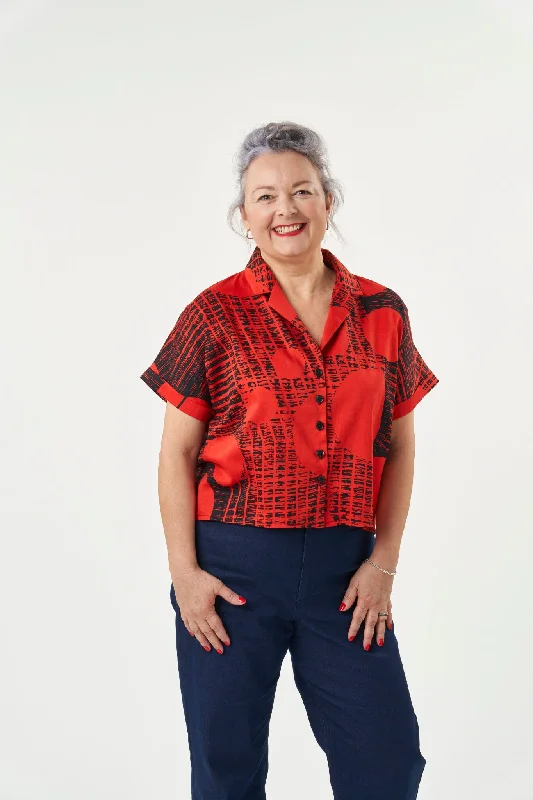 Pleated Blouses for Texture -Sew Over It Libby Shirt