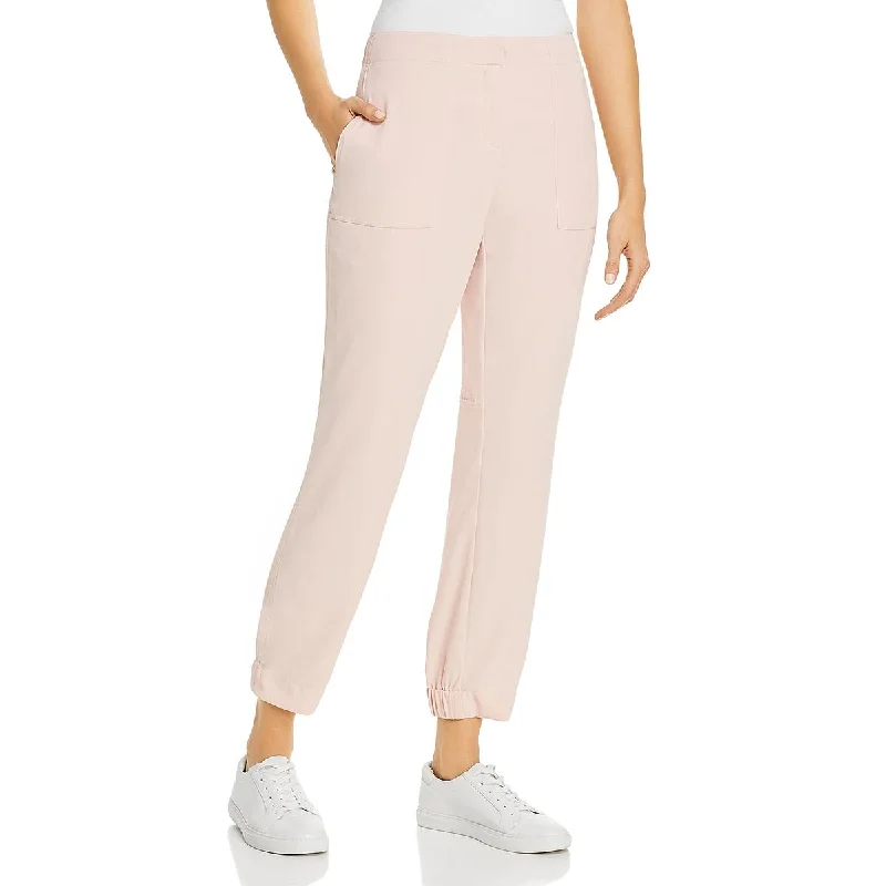 Loose-fitting tight trousers for women with stretchy waistband for ultimate comfort -B New York Womens Paneled Stretch Jogger Pants