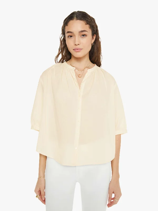 Office Blouses for Professional -XiRENA Chandler Shirt - Cream Peach