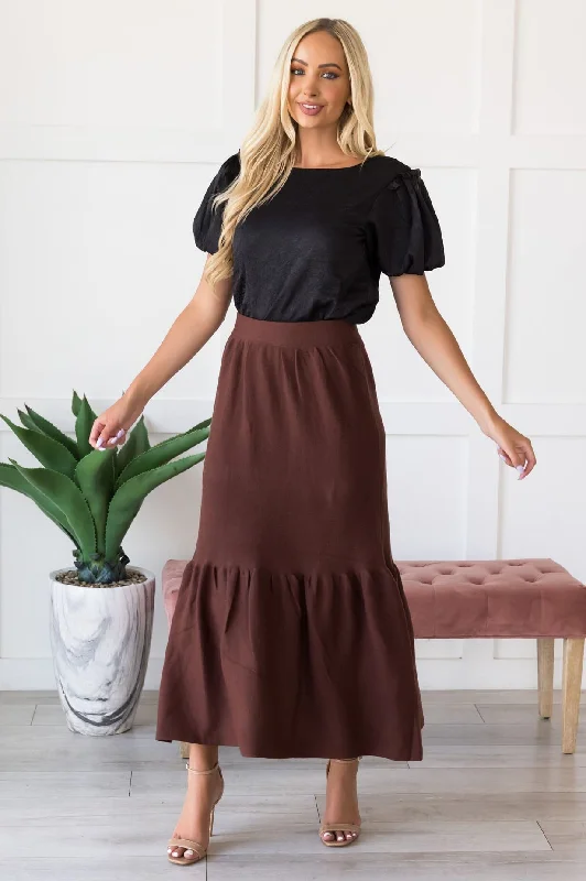 Cap Sleeve Party Dress for Cute Look -Promised High Waist Maxi Skirt