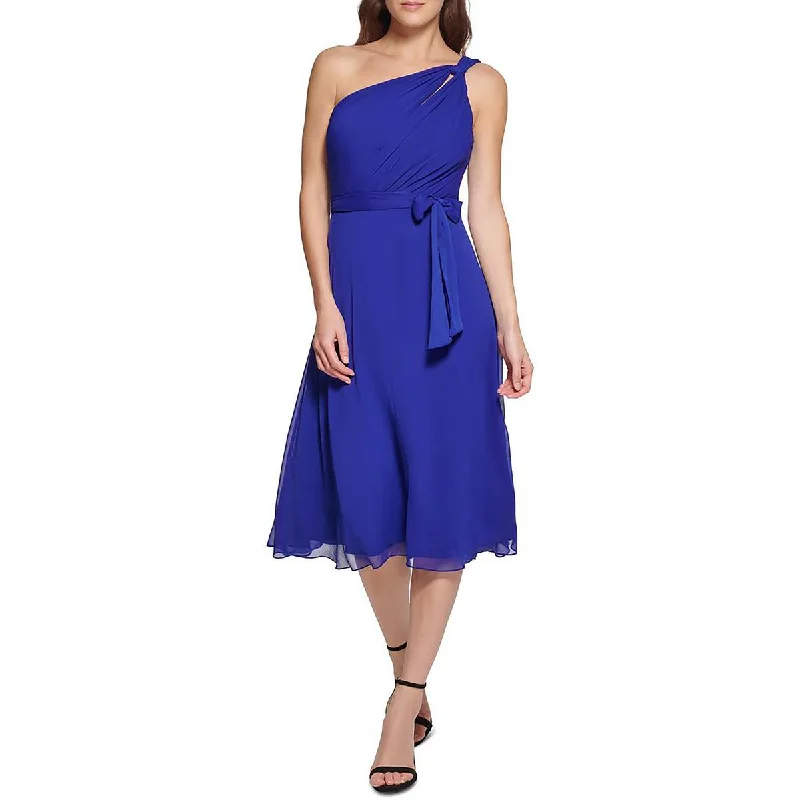 Blue Party Dress for Classic Look -DKNY Womens Midi Cocktail and Party Dress