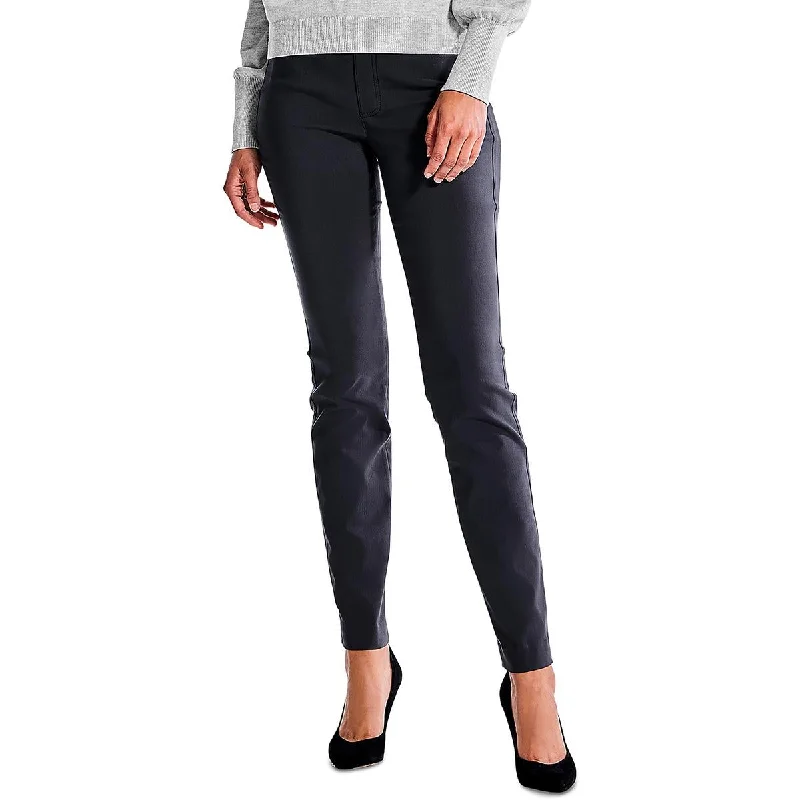 Tight trousers for men with tapered legs and sharp, tailored finish -Nic + Zoe Womens High Rise  Straight Leg Pants