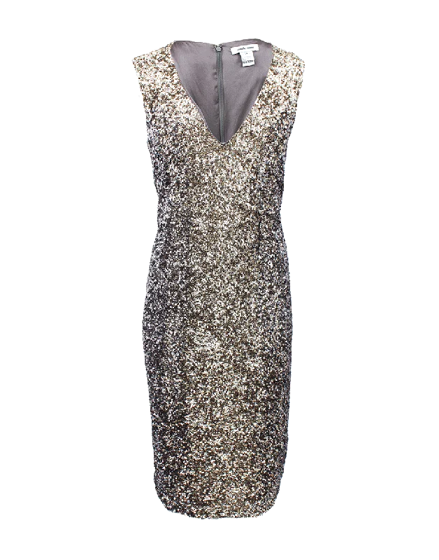 Valentine's Day Dresses for Romance -Ombre Signature Sequin Dress