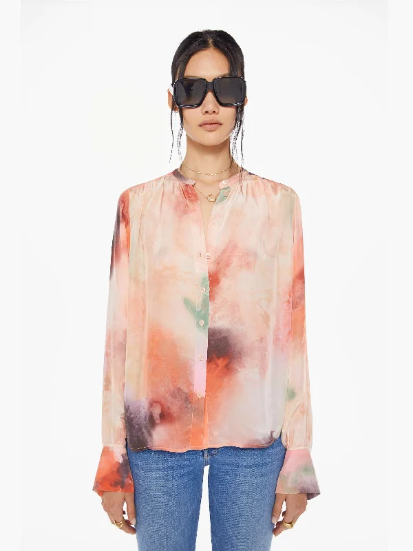 Button Down Blouses for Casual -Maria Cher Celia Shirt - Wild Rose