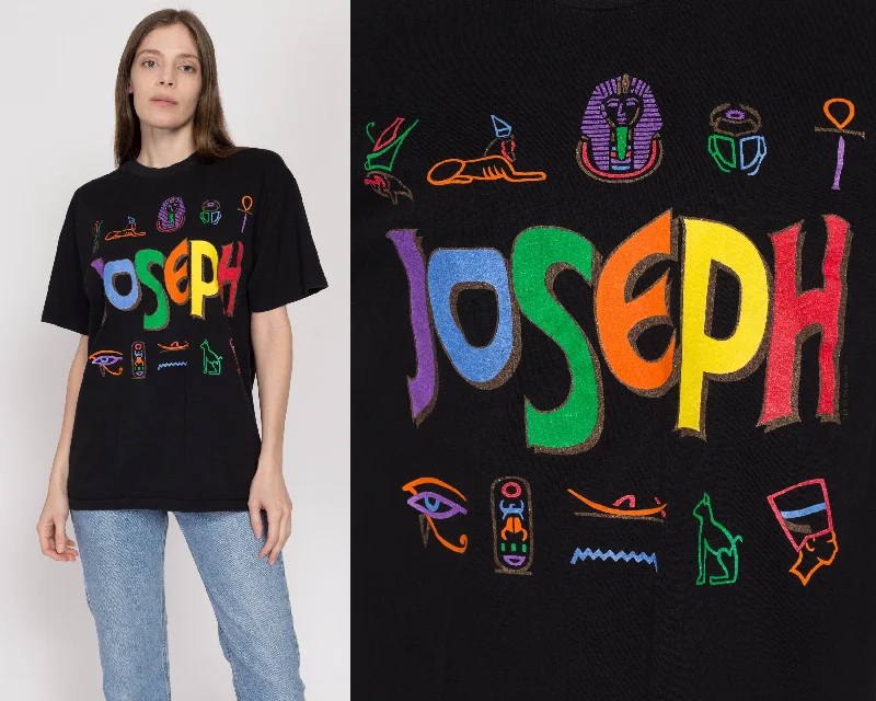 Wedding Blouses for Bridal -Large 90s Joseph And The Amazing Technicolor Dreamcoat T Shirt