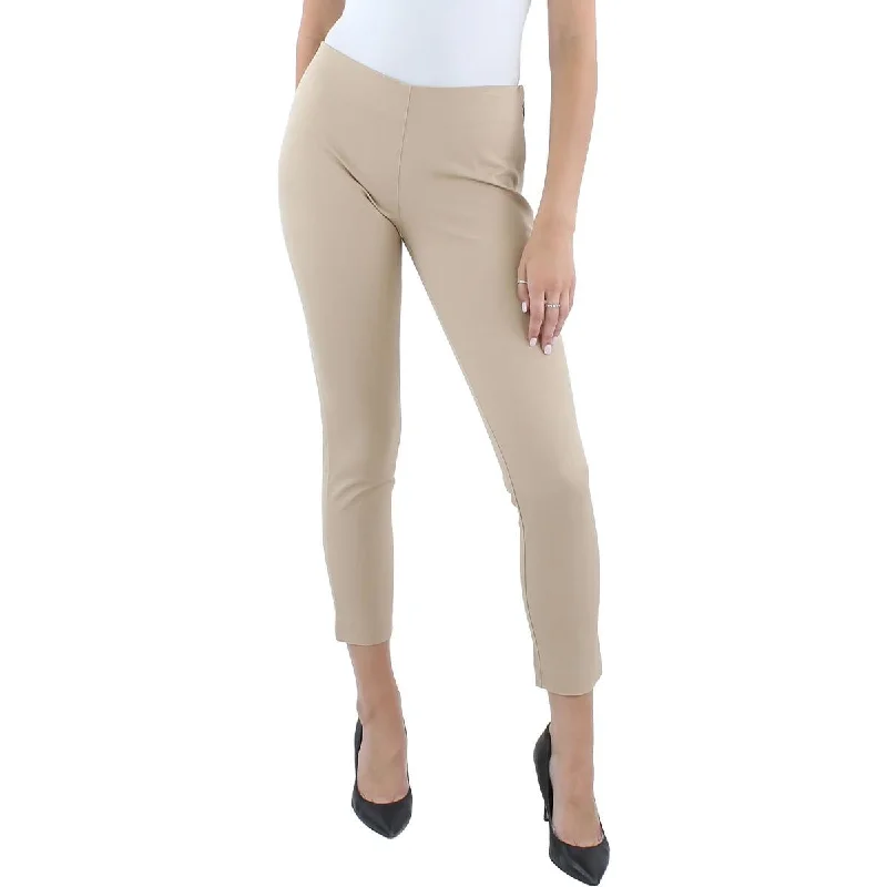 Casual tight trousers for women with comfy waistband and minimalistic style -Lauren Ralph Lauren Womens Petites Mid-Rise Stretch Ankle Pants