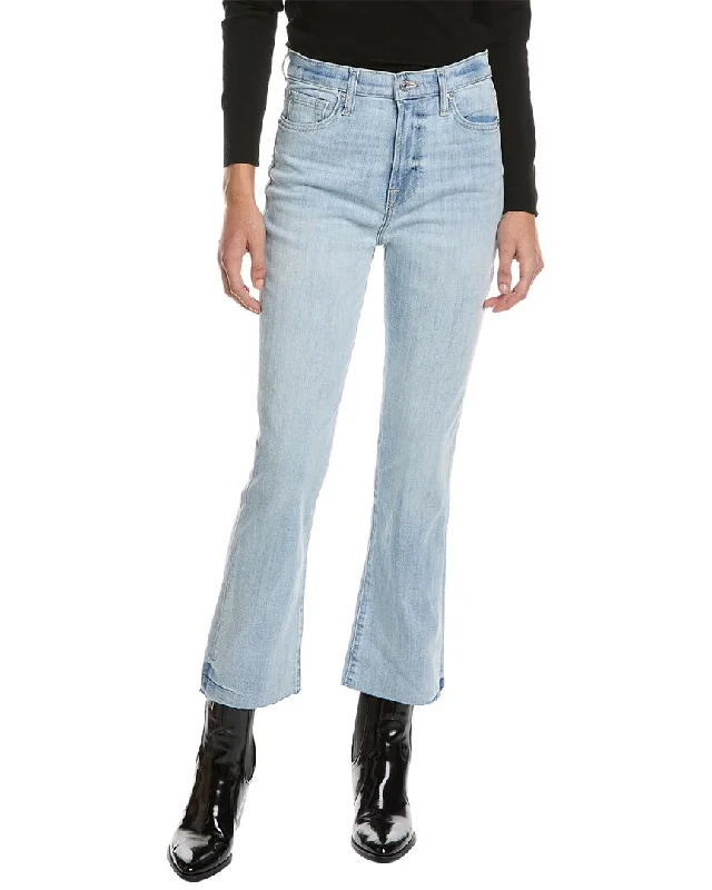 Tight trousers for women with vertical stripes and slimming effect for a sleek look -7 For All Mankind High-Waist Coco Prive Slim Kick Jean