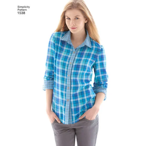 Pink Blouses for Feminine -Simplicity Shirts S1538