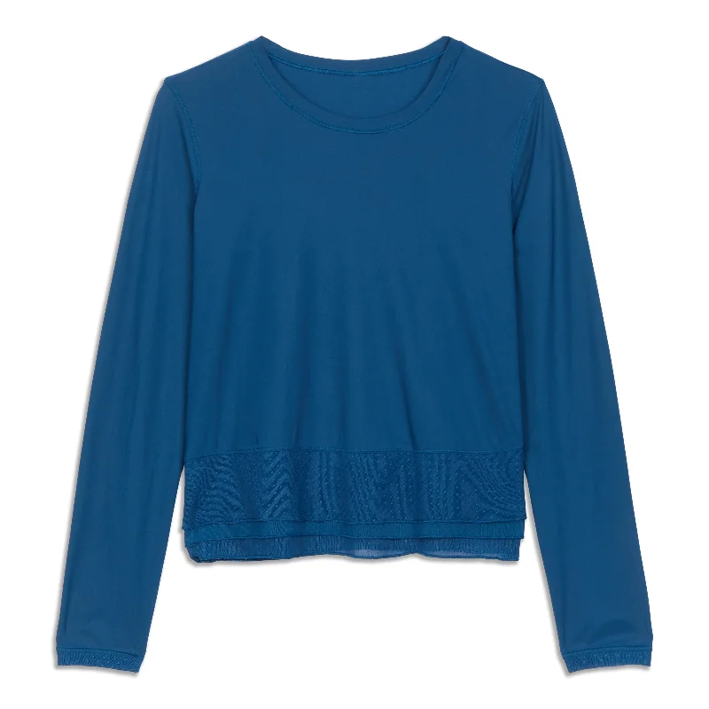 Blouson Blouses for Relaxed -Sole Training Long Sleeve Shirt - Resale