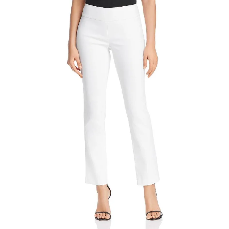 Elegant tight trousers for women with sleek design and tailored for a perfect fit -Nic + Zoe Womens Pull On Mid-Rise Straight Leg Pants