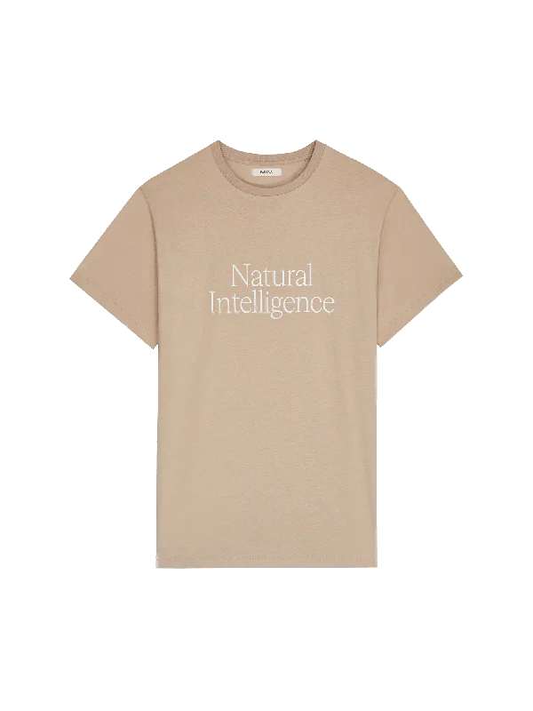 Vintage Blouses for Nostalgia -Womens 365 Natural Intelligence T-Shirt—mirage beige