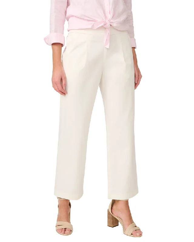 Tailored fit tight trousers for men with sharp pleats and slim leg for office wear -J.McLaughlin Hilla Pant