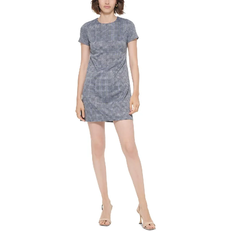 Contemporary Dresses for Fashion -Calvin Klein Womens Petites Ponte Short Mini Dress