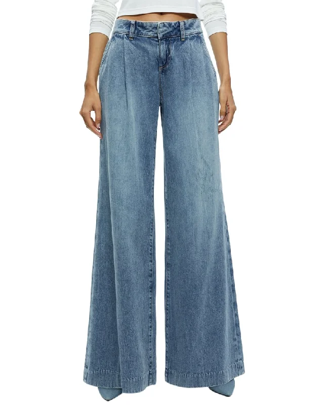 Casual tight trousers for men with drawstring waistband for a relaxed fit -alice + olivia Eric Low-Rise Jean