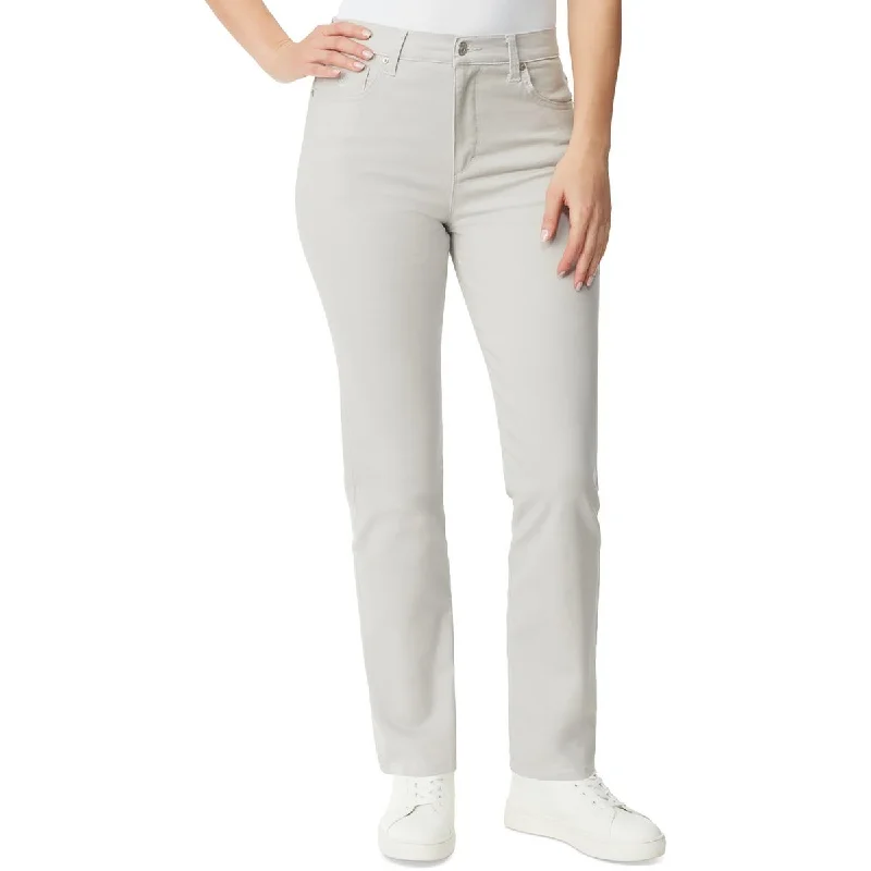 Casual tight trousers for women with cotton blend fabric for easy everyday wear -Gloria Vanderbilt Womens Denim Twill Straight Leg Pants