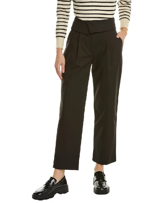 Stretchy tight trousers for women with soft fabric and flexible fit -A.L.C. Double Weave Tailoring Coby Pant