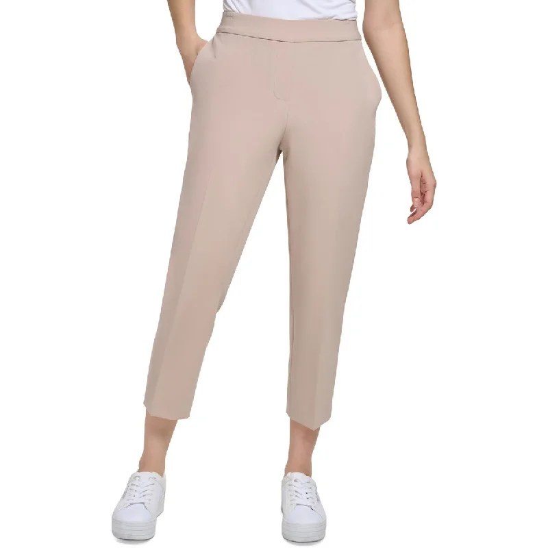 Color-block tight trousers for women with bold contrasts and modern flair -Calvin Klein Womens Mid Rise Slim Skinny Pants