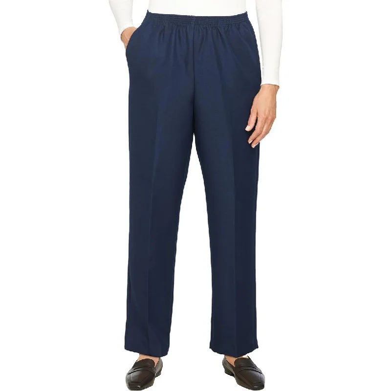 Statement tight trousers for women with bold color options for fashion-forward looks -Alfred Dunner Womens Plus Stretch Pull On Pants