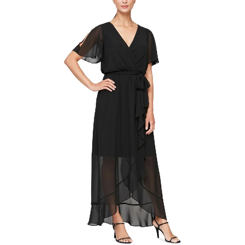 Lace Dresses for Delicate -SLNY Womens Sheer Long Maxi Dress